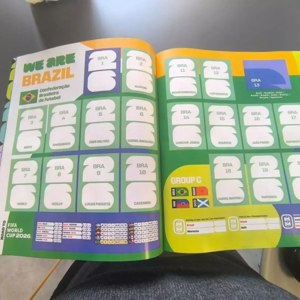 Álbum da Copa 2026 é lançado na Espanha e exclui Neymar