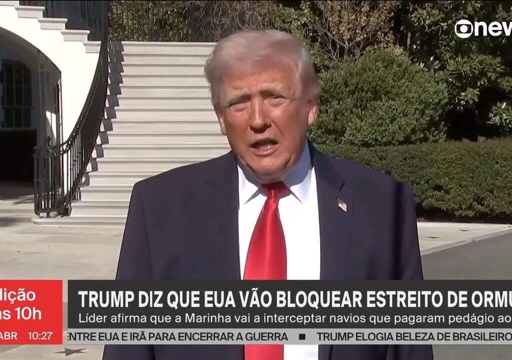 Trump anuncia bloqueio dos EUA ao Estreito de Ormuz após impasse com Irã