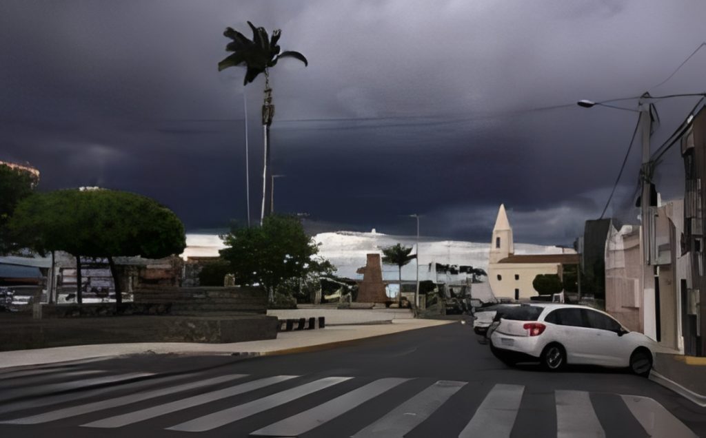 Currais Novos em alerta: Inmet prevê chuvas intensas e ventos fortes até a noite desta sexta (10).