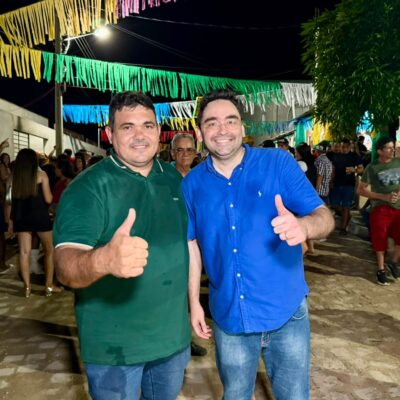 Adjuto Dias prestigia o 5º Arraiá da Família Calixto em Jardim de Piranhas a convite do vereador Fabrício Bode