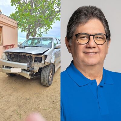Ex-prefeito Zé Lins passa por susto após acidente na Barra Verde