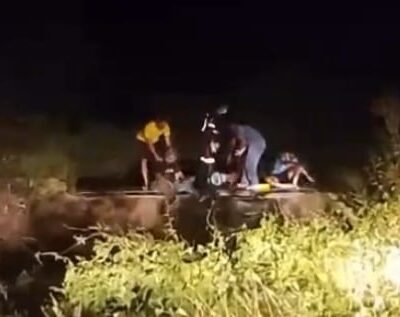 Ônibus da equipe sub-17 do Mossoró sofre acidente na BR-304 em Lajes