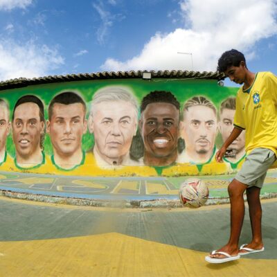 Rua da Copa em Macaíba destaca arte local e atrai torcedores e turistas