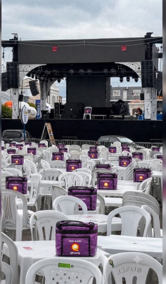 Chegue cedo! QFome vai esconder bolsas térmicas recheadas de brindes no Pavilhão