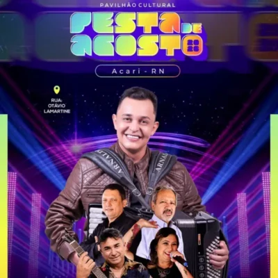 Noite do dia 13 de agosto terá programação para todas as gerações na Festa de Agosto