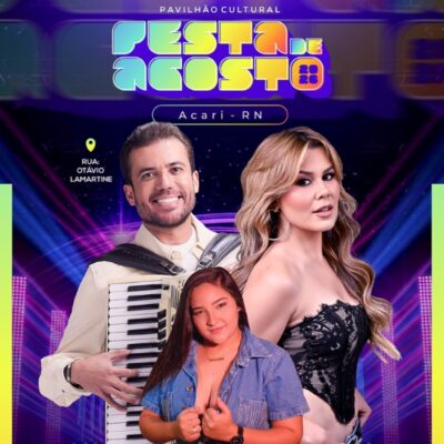 Noite do dia 14 de agosto promete grande público e programação até a madrugada na Festa de Agosto