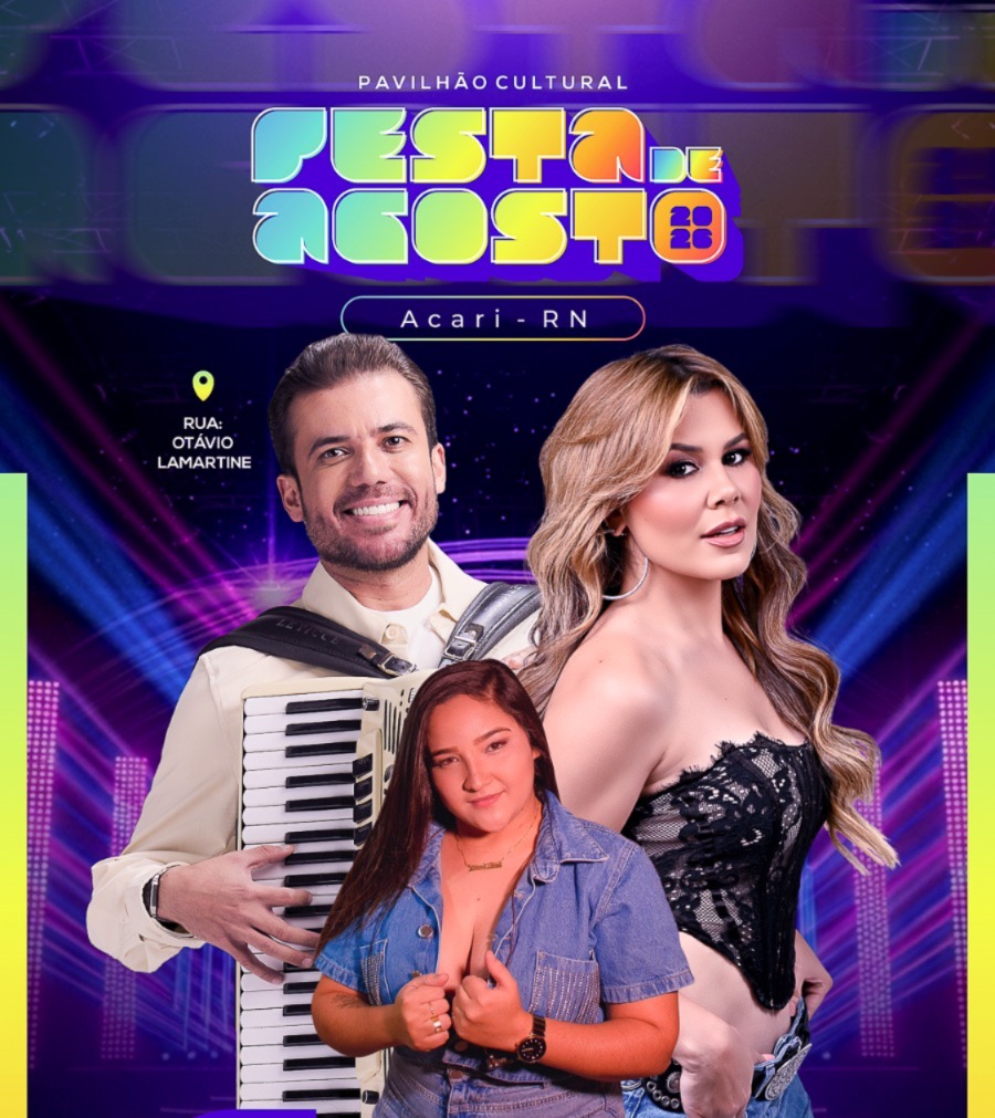Noite do dia 14 de agosto promete grande público e programação até a madrugada na Festa de Agosto