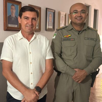 Vereador G Charles visita novo comandante do 13º BPM e reforça parceria em favor da segurança pública