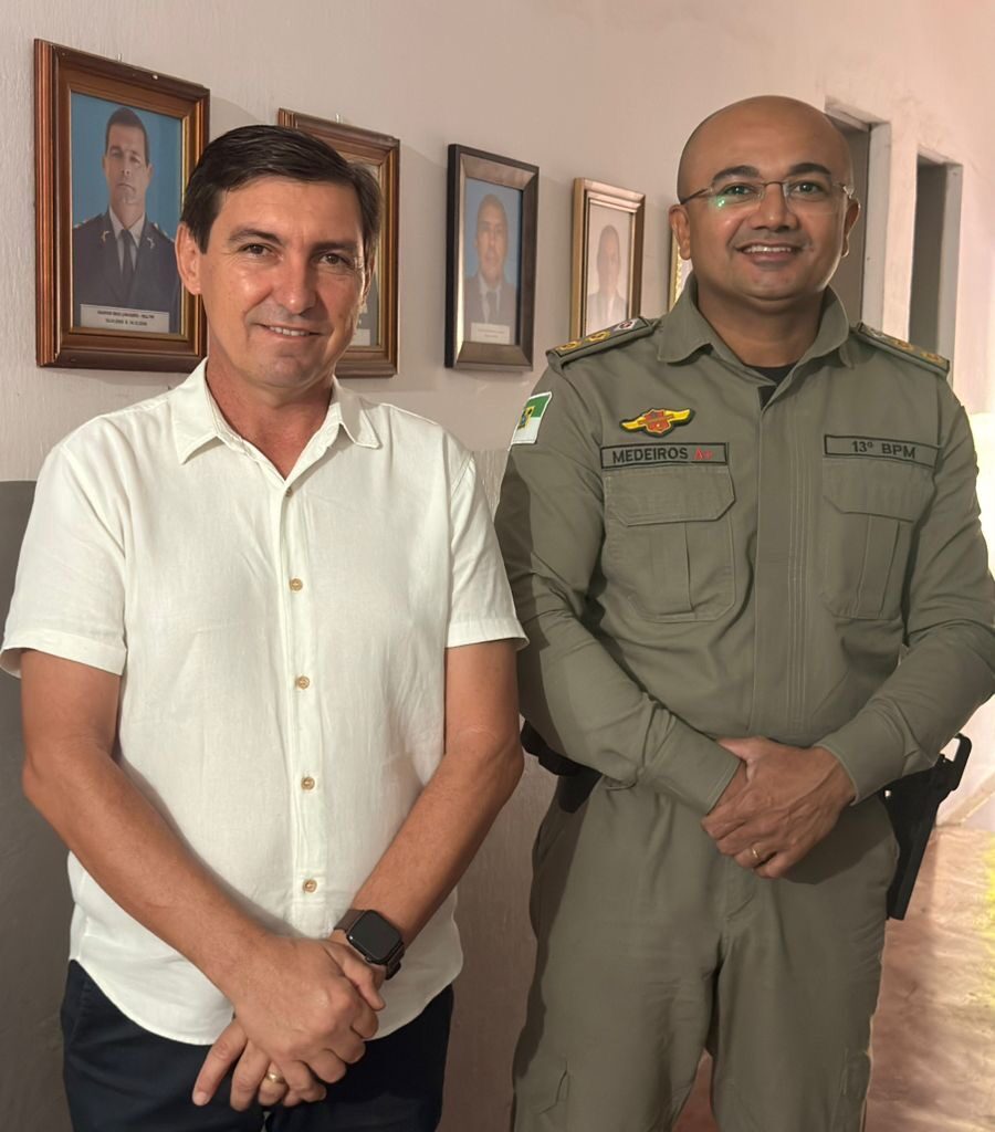 Vereador G Charles visita novo comandante do 13º BPM e reforça parceria em favor da segurança pública