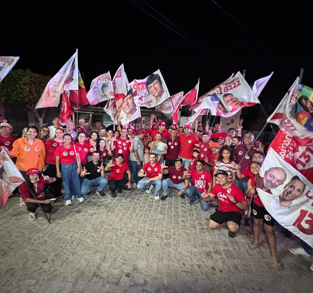 FRANCISCO DO PT PARTICIPA DE MOBILIZAÇÃO POLÍTICA EM CURRAIS NOVOS AO LADO DO PREFEITO LUCAS, VEREADORES E DE ODON JR