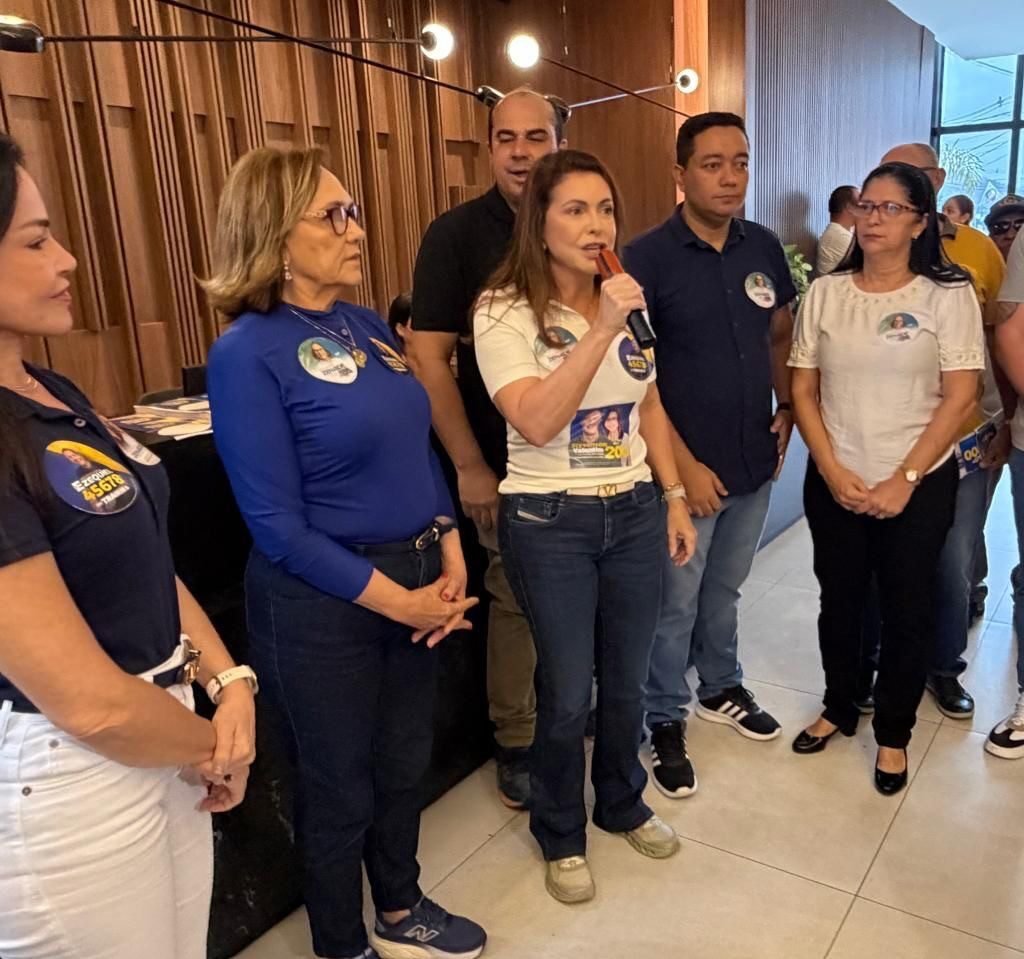 Milena Galvão recebe senadora Zenaide Maia com vereadores em Currais Novos