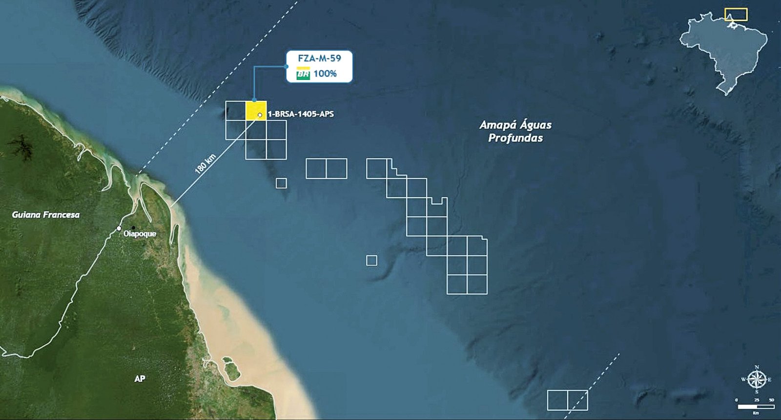 Petrobras confirma descoberta de petróleo na bacia da Foz do Amazonas