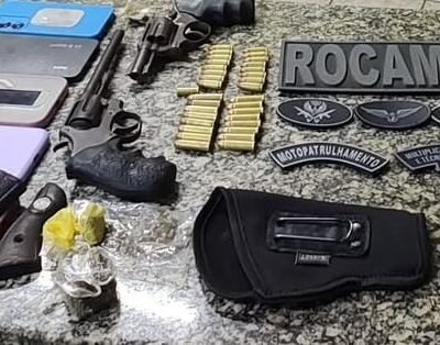 PM prende homem e apreende revólveres, munições e drogas em Mossoró