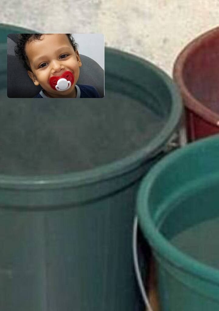 Criança de 2 anos morre afogada em balde na manhã desta segunda-feira em Acari