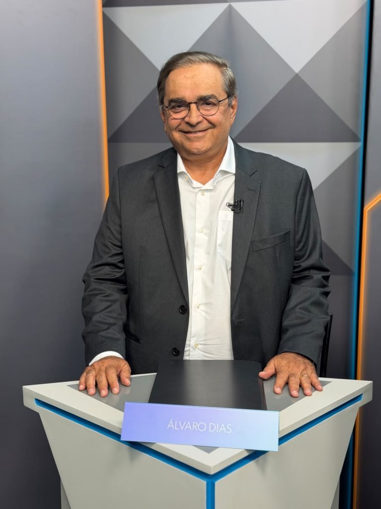Álvaro Dias apresenta propostas sobre segurança, saúde e gestão em debate da Inter TV