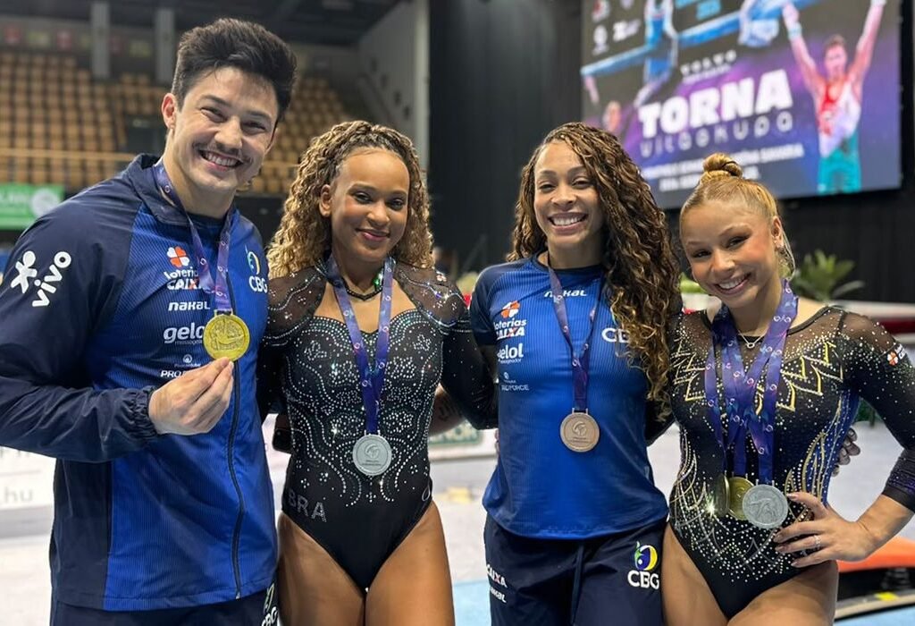 Brasil conquista cinco medalhas no último dia da Copa do Mundo de Ginástica
