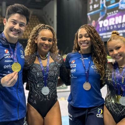 Brasil conquista cinco medalhas no último dia da Copa do Mundo de Ginástica