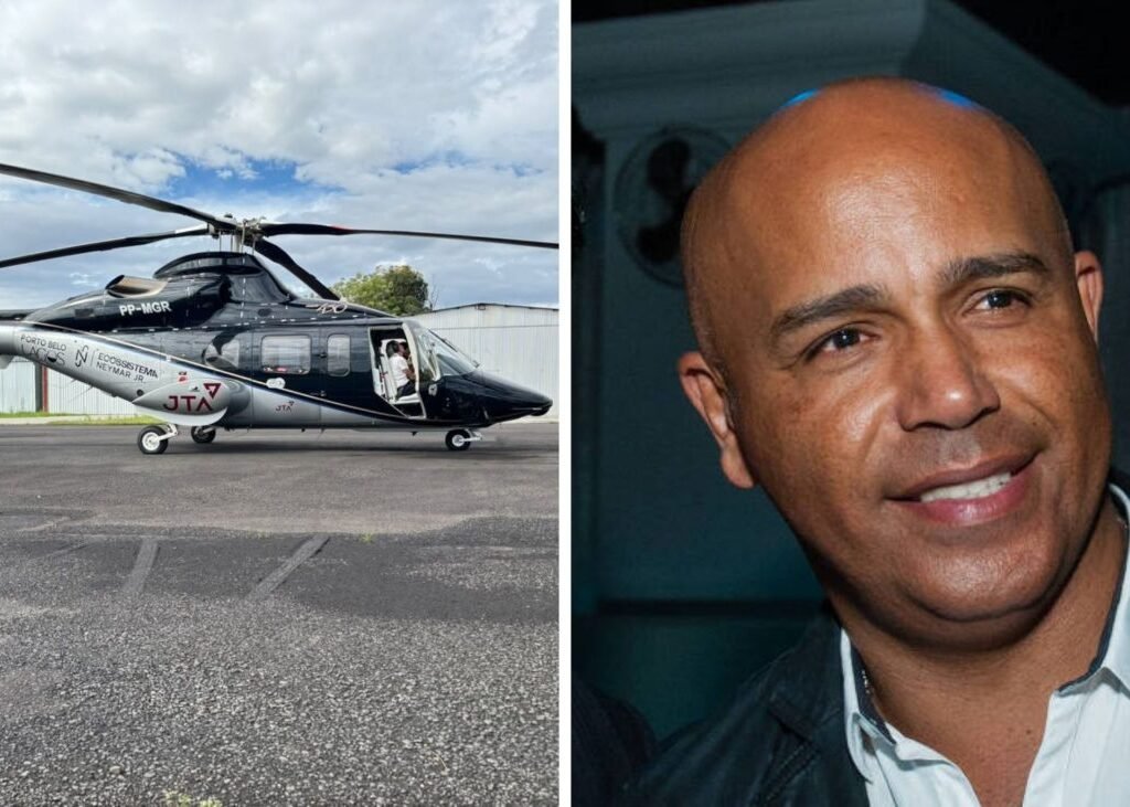 Helicóptero ligado a Neymar desaparece com cantor Rick e empresário em SC