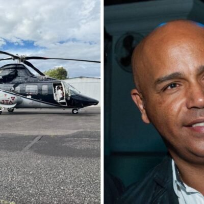 Helicóptero ligado a Neymar desaparece com cantor Rick e empresário em SC