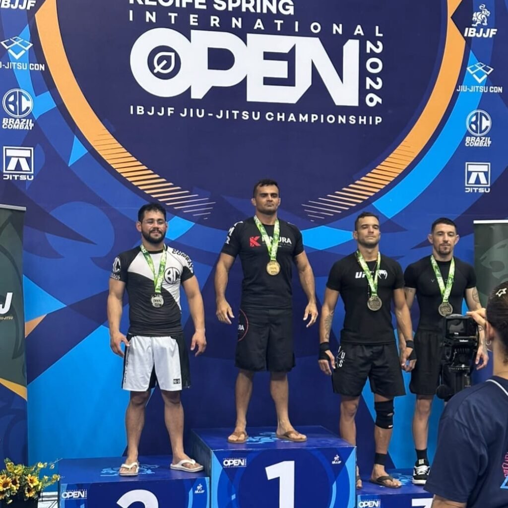 SGT Guimarães, do 13º BPM de Currais Novos, conquista título de campeão no Open Recife Internacional de Jiu-Jitsu