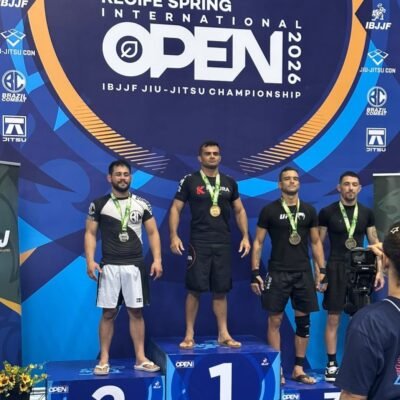 SGT Guimarães, do 13º BPM de Currais Novos, conquista título de campeão no Open Recife Internacional de Jiu-Jitsu