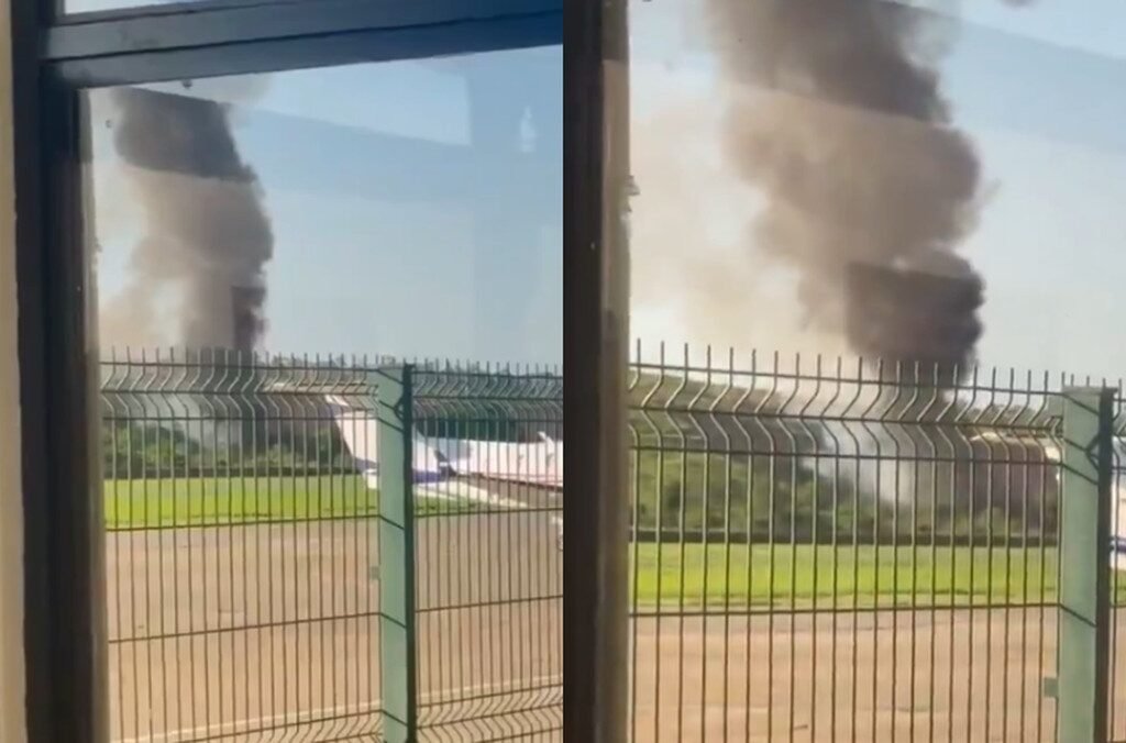 Aeronave da PM de Minas Gerais cai em Santana do Paraíso e deixa três mortos